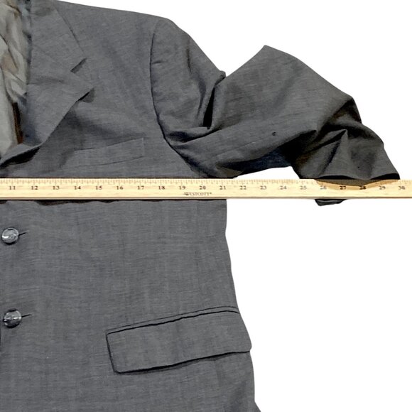 Stafford Jacket Mens 40 Short Gray Wool Lined Sport Classic Professor Office - Picture 4 of 16